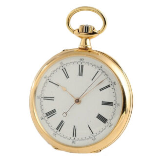 French chronometer with indirect center seconds Circa 1880