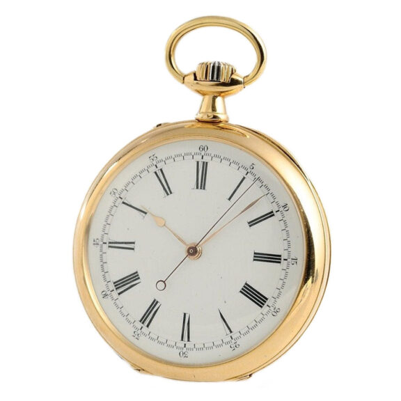 French chronometer with indirect center seconds Circa 1880
