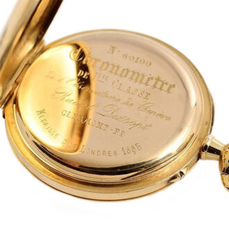 French chronometer with indirect center seconds Circa 1880