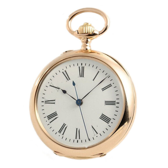 Swiss pocket watch with stoppable centre seconds Circa 1900 Swiss pocket watch with stoppable centre seconds Circa 1900