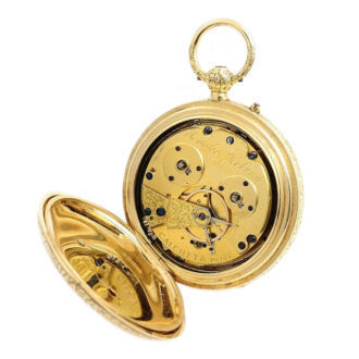 English gold half hunting cased striking clockwatch Circa 1900
