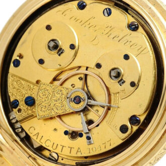 English gold half hunting cased striking clockwatch Circa 1900