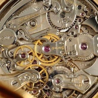 Swiss minute repeating watch with chronograph Circa 1893