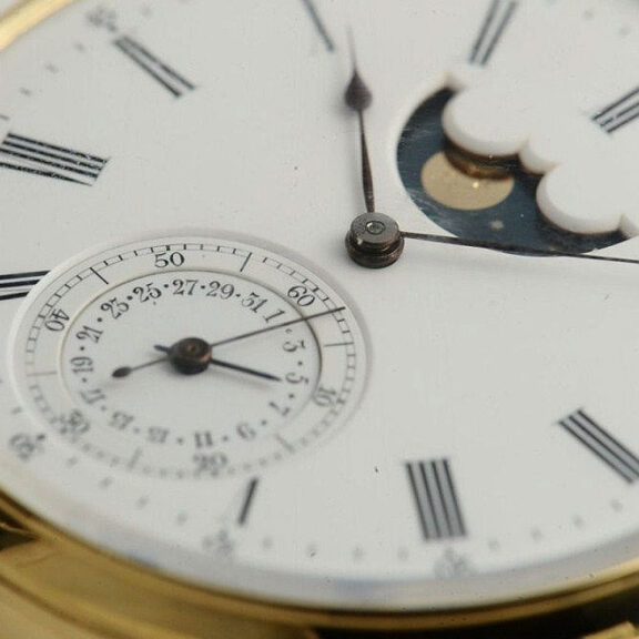 Swiss rare pocket watch with date and moon phase Circa 1880 Swiss rare pocket watch with date and moon phase Circa 1880