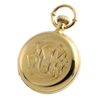 Swiss rare pocket watch with date and moon phase Circa 1880
