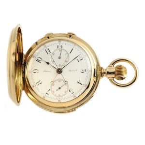 Swiss minute repeating split seconds chronograph Circa 1910