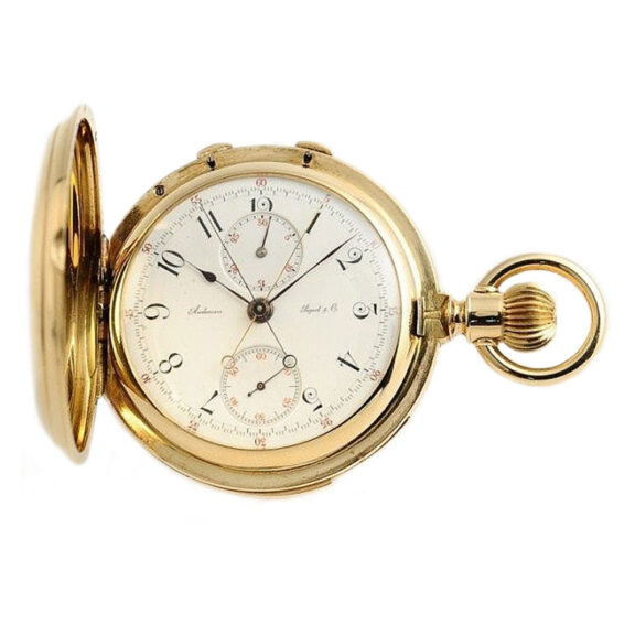 Swiss minute repeating split seconds chronograph Circa 1910