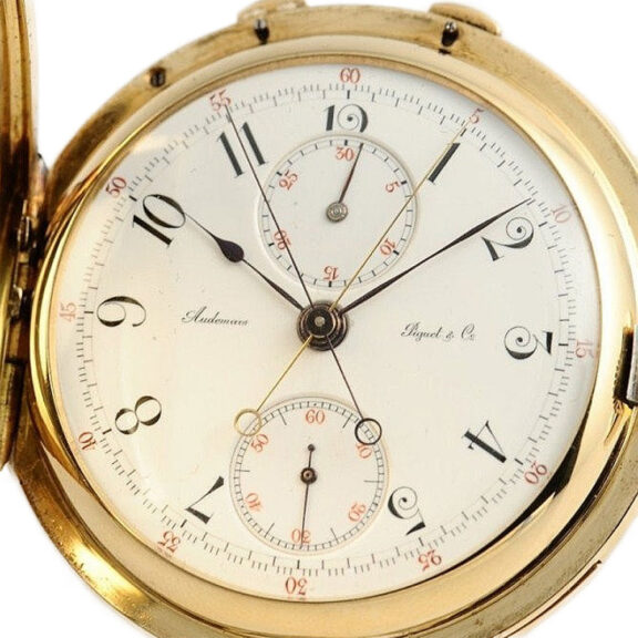 Swiss minute repeating split seconds chronograph Circa 1910 Swiss minute repeating split seconds chronograph Circa 1910