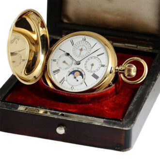 English astronomical repeater with perpetual calendar Circa 1909