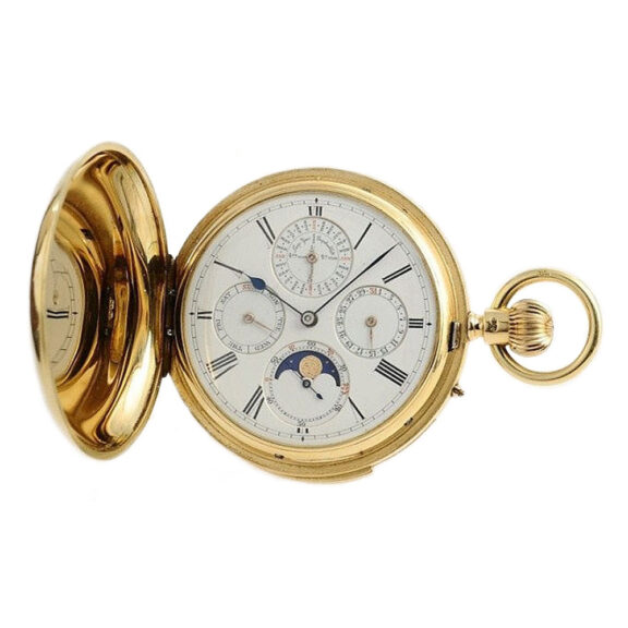 English astronomical repeater with perpetual calendar Circa 1909
