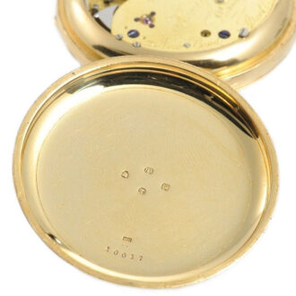 English 18k gold repeating lever with full calendar Circa 1887