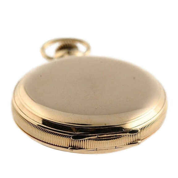 Swiss gold hunter watch for the American market Circa 1885 Swiss gold hunter watch for the American market Circa 1885