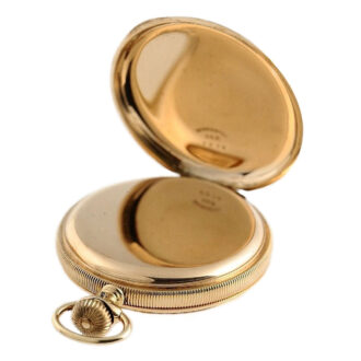 Swiss gold hunter watch for the American market Circa 1885