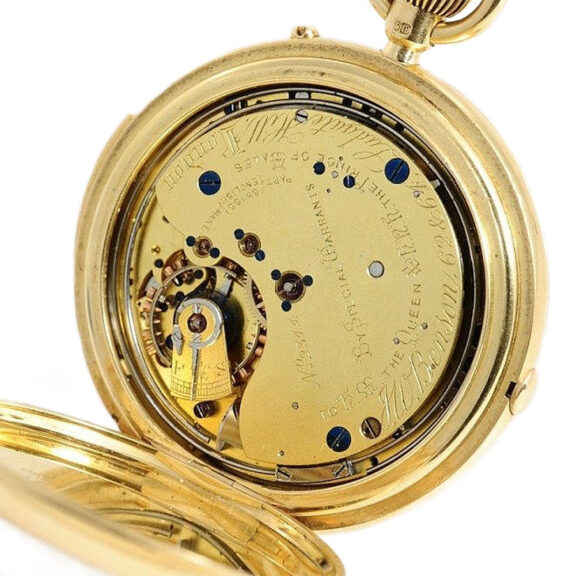 English 18 carat gold complicated chronograph Circa 1898 English 18 carat gold complicated chronograph Circa 1898