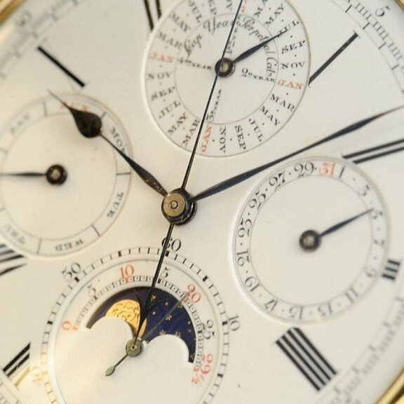 English 18 carat gold complicated chronograph Circa 1898 English 18 carat gold complicated chronograph Circa 1898