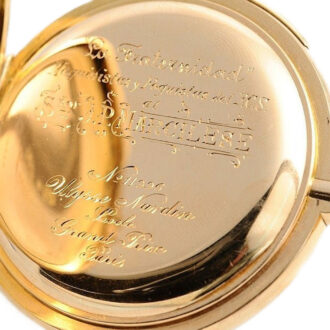 Swiss minute repeating pocket watch with chronograph Circa 1900
