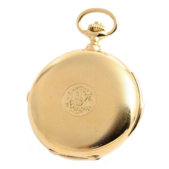 Swiss minute repeating pocket watch with chronograph Circa 1900