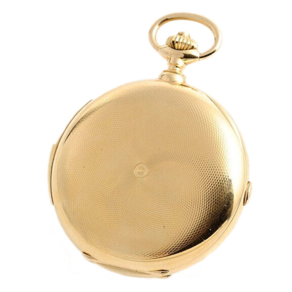 Swiss minute repeating pocket watch with chronograph Circa 1900 Swiss minute repeating pocket watch with chronograph Circa 1900