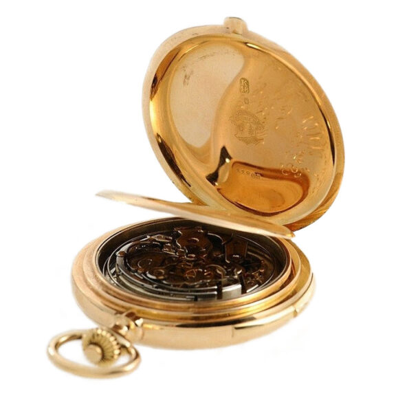 Swiss minute repeating pocket watch with chronograph Circa 1900 Swiss minute repeating pocket watch with chronograph Circa 1900