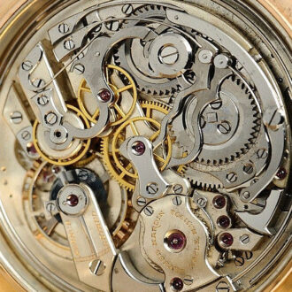Swiss minute repeating pocket watch with chronograph Circa 1900