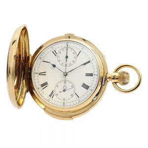 Australian minute repeating watch with chronograph Circa 1884