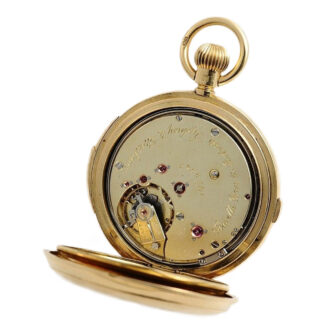 Australian minute repeating watch with chronograph Circa 1884