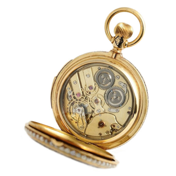 Swiss gold minute repeater for the Chinese market Circa 1890 Swiss gold minute repeater for the Chinese market Circa 1890