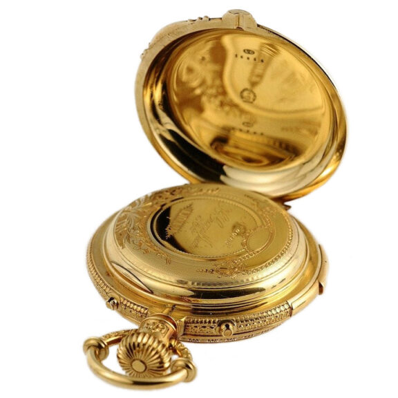 Swiss gold repeating astronomical chronograph Circa 1890 Swiss gold repeating astronomical chronograph Circa 1890