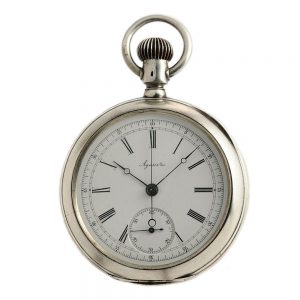 Swiss gentleman's pocket watch with chronograph Circa 1910