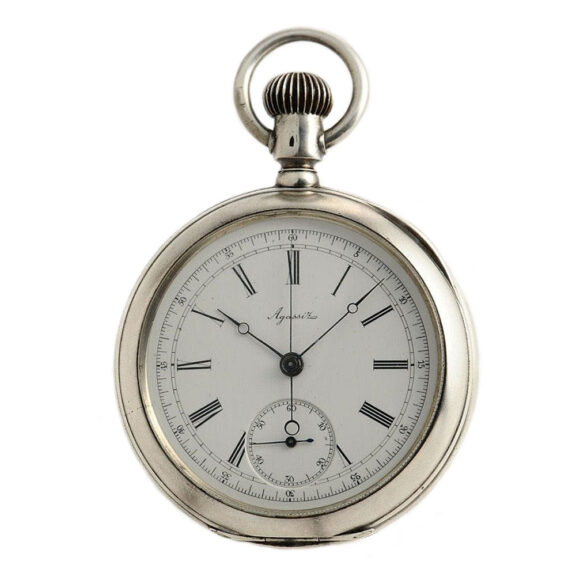 Swiss gentleman's pocket watch with chronograph Circa 1910