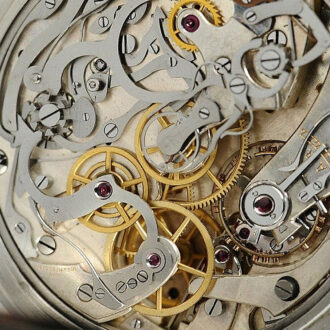 Swiss deck watch with split seconds chronograph Circa 1938