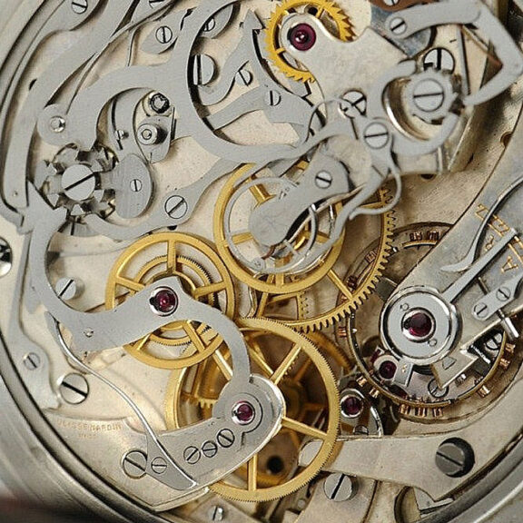 Swiss deck watch with split seconds chronograph Circa 1938 Swiss deck watch with split seconds chronograph Circa 1938