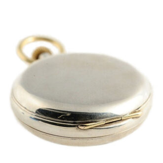 English silver deck watch with 34 minute carrousel Circa 1909