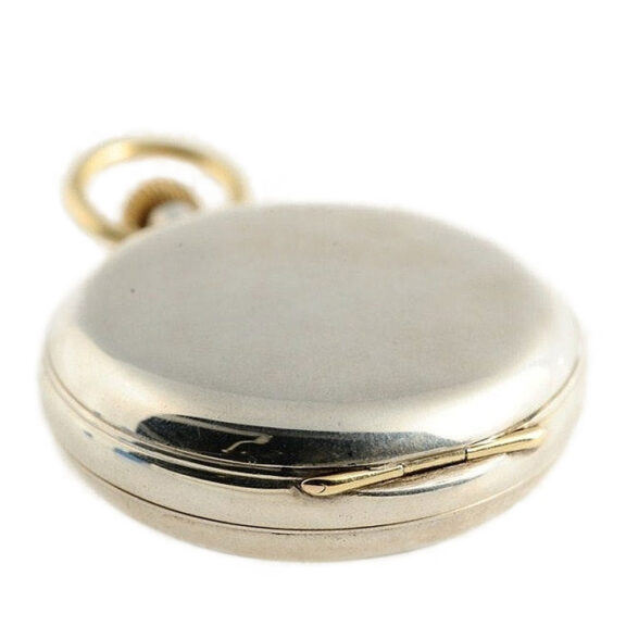 English silver deck watch with 34 minute carrousel Circa 1909 English silver deck watch with 34 minute carrousel Circa 1909