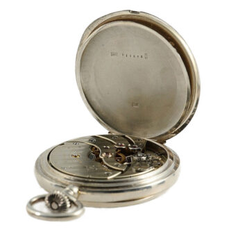 Swiss silver deck watch with 36h power reserve Circa 1908