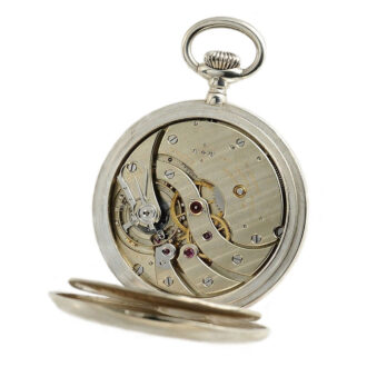 Swiss silver deck watch with 36h power reserve Circa 1908