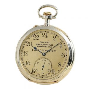 German fine graduate's pocket watch with 24 hour dial Circa 1926