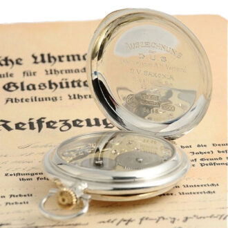 German fine graduate's pocket watch with 24 hour dial Circa 1926