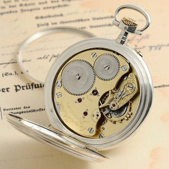 German fine graduate's pocket watch with 24 hour dial Circa 1926 German fine graduate's pocket watch with 24 hour dial Circa 1926