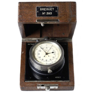 French chronometer with split seconds chronograph Circa 1948