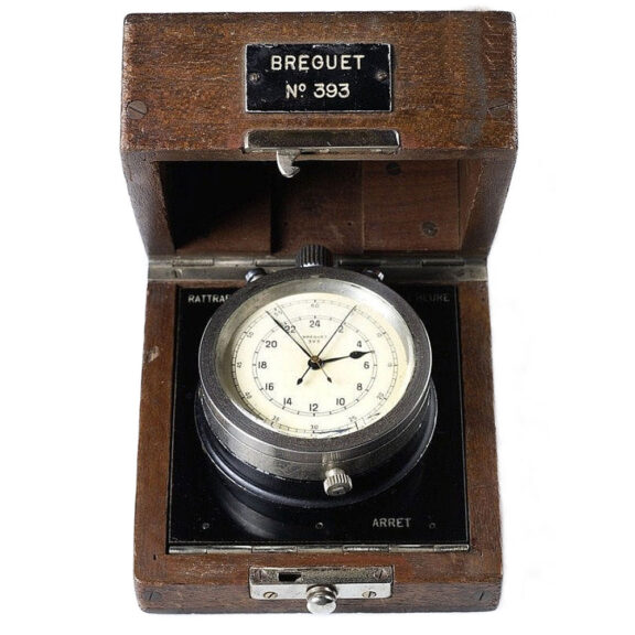 French chronometer with split seconds chronograph Circa 1948