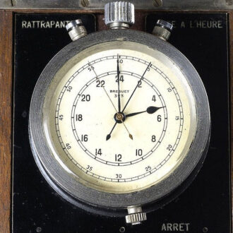 French chronometer with split seconds chronograph Circa 1948