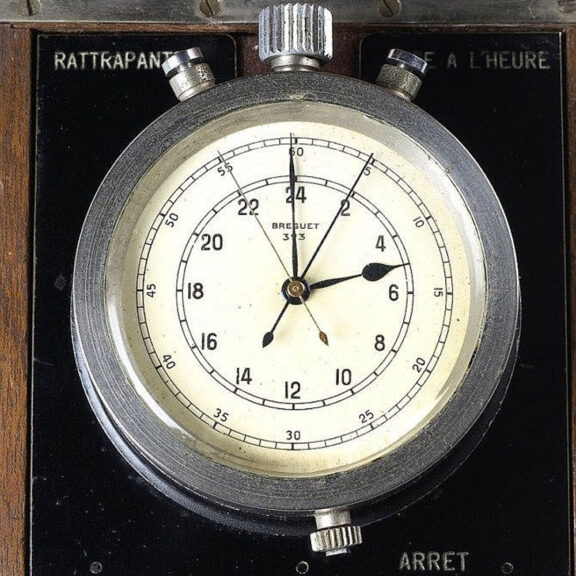 French chronometer with split seconds chronograph Circa 1948 French chronometer with split seconds chronograph Circa 1948