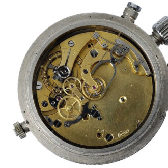 French chronometer with split seconds chronograph Circa 1948