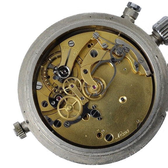 French chronometer with split seconds chronograph Circa 1948 French chronometer with split seconds chronograph Circa 1948