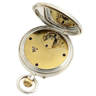 Rare Swedish silver open faced deck chronometer Circa 1905