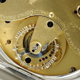 Rare Swedish silver open faced deck chronometer Circa 1905