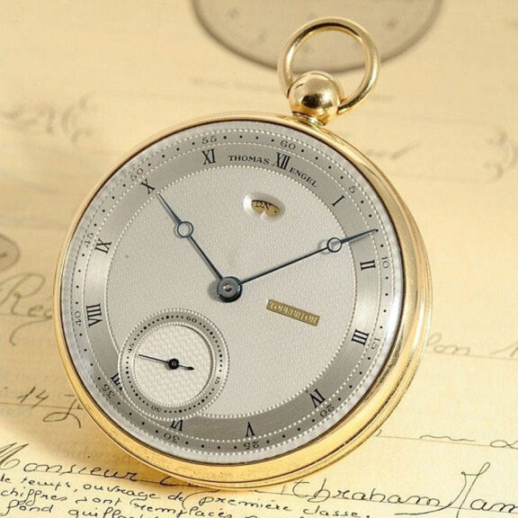 German rare Tourbillon with retrograde thermometer Circa 1982 German rare Tourbillon with retrograde thermometer Circa 1982