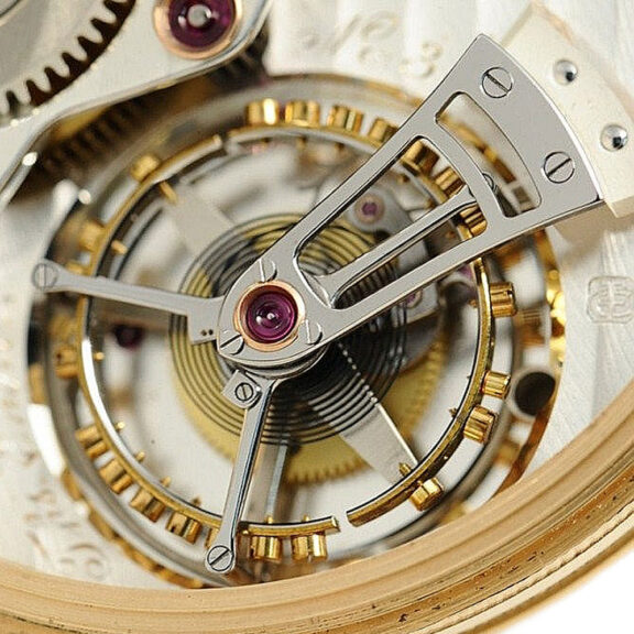 German rare Tourbillon with retrograde thermometer Circa 1982 German rare Tourbillon with retrograde thermometer Circa 1982