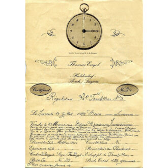 German rare Tourbillon with retrograde thermometer Circa 1982
